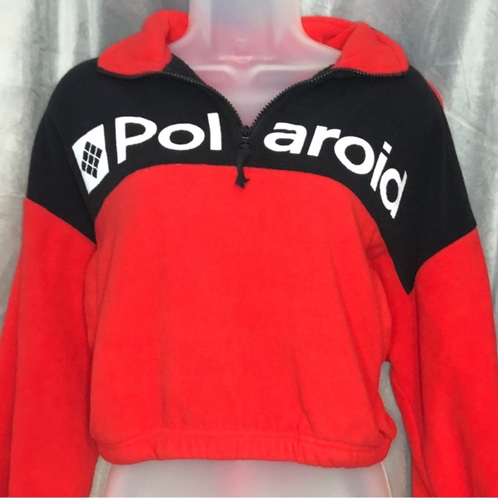 Forever 21 x Polaroid Fleece 1/2 Zip Sweatshirt